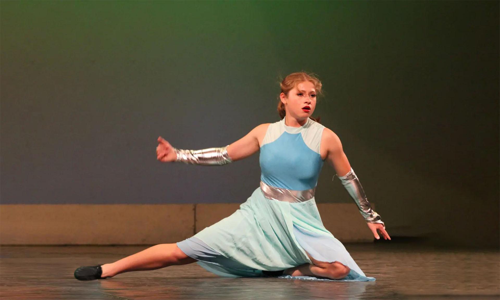 South City High dancer performs a solo during the school's spring 2023 recital.